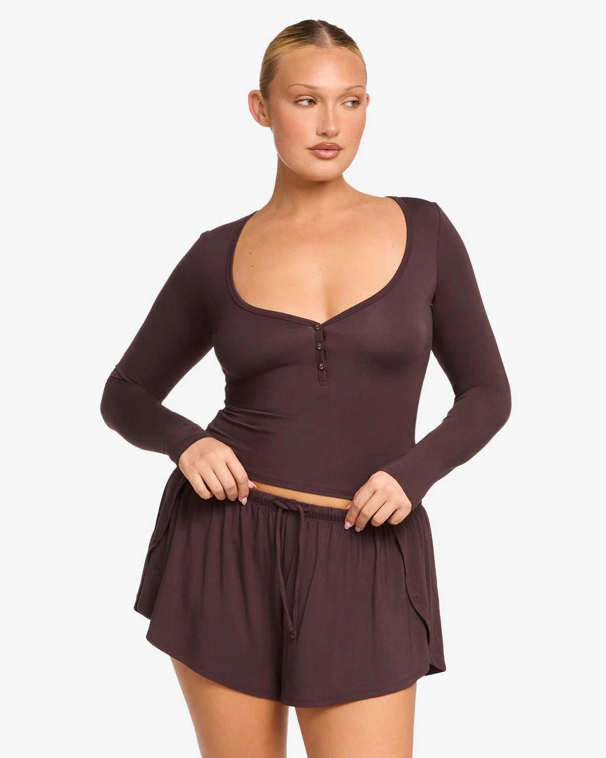 Sleep Long Sleeve Top | Espresso - Image 6