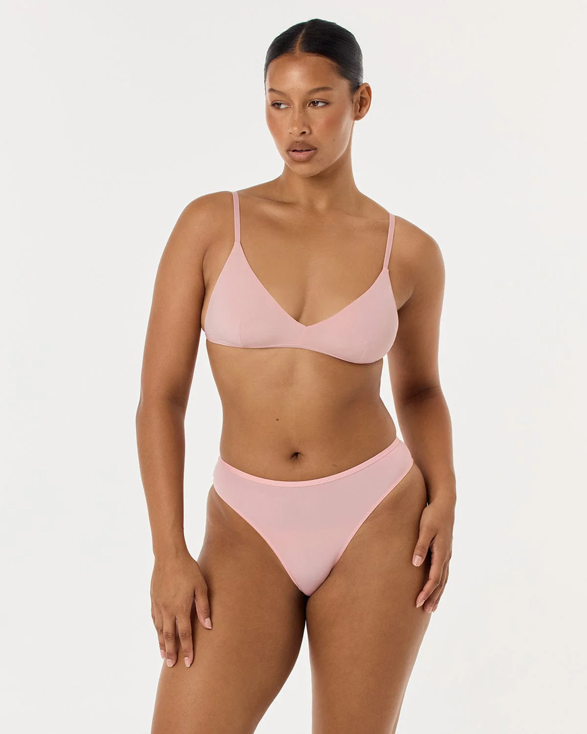 Triangle Bralette | Dusty Pink - Image 2