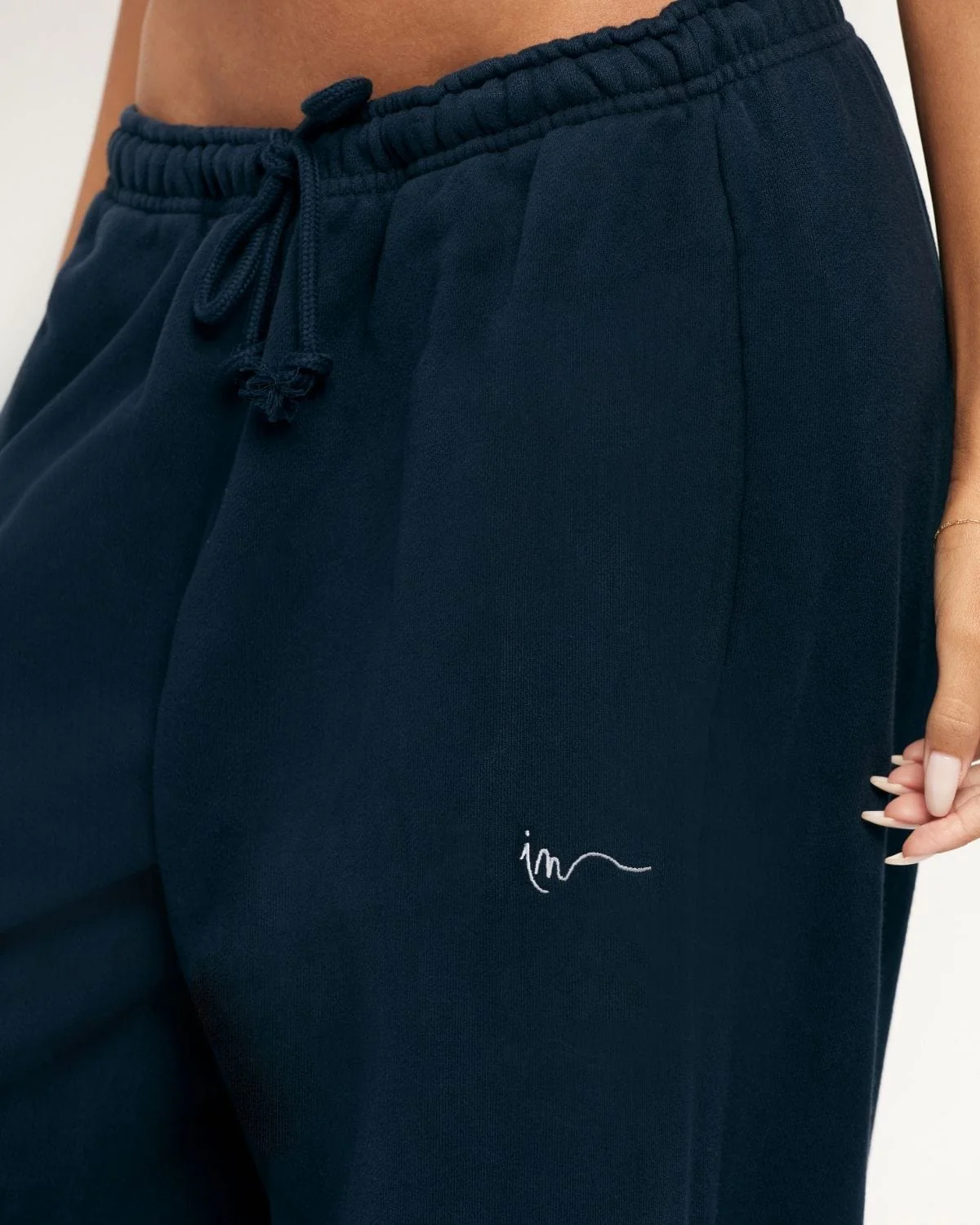 Wide Leg Sweatpants | Deep Navy - Image 3