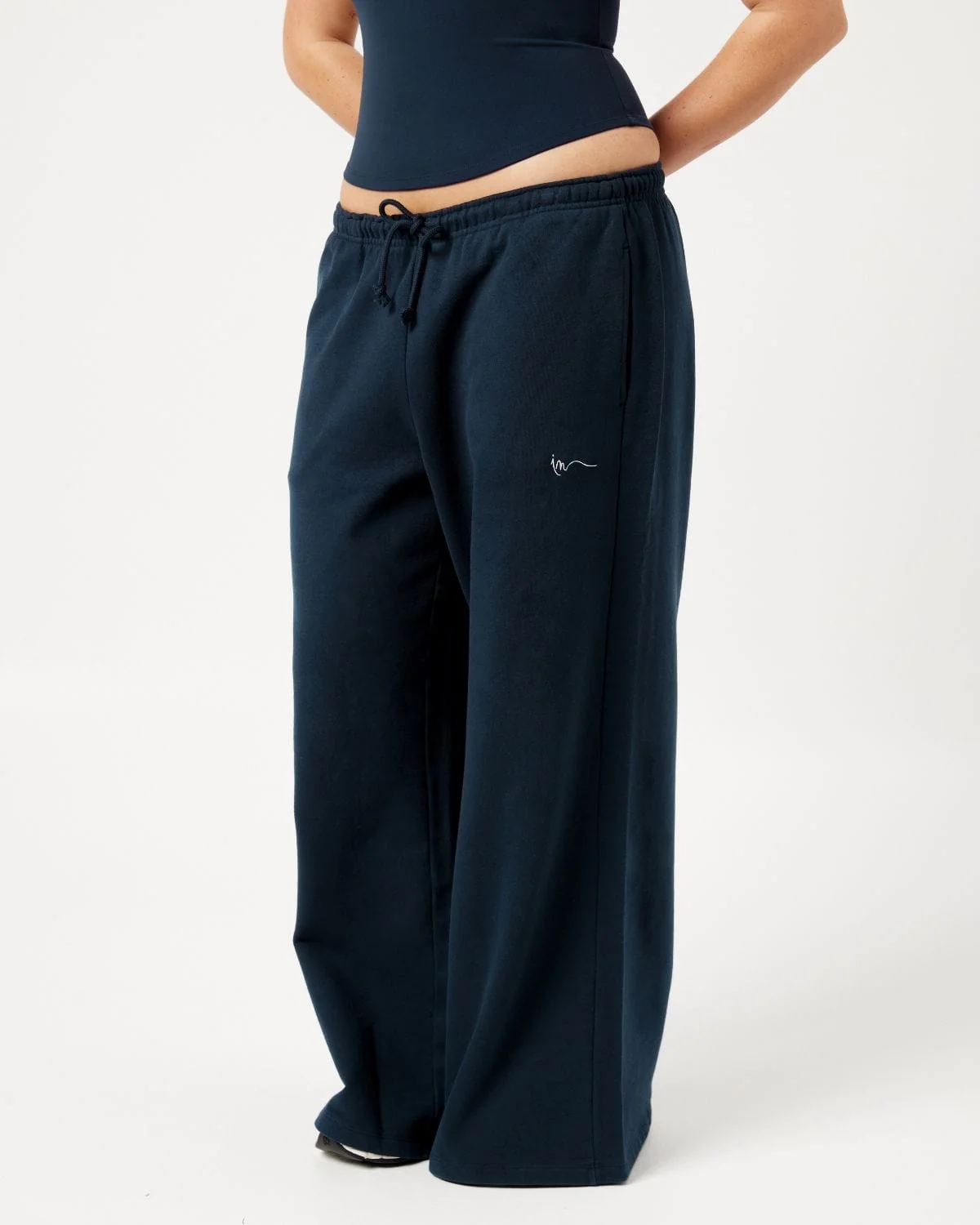 Wide Leg Sweatpants | Deep Navy - Image 7